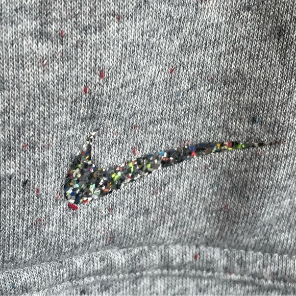 Nike Dri Fit Yoga Heather Gray Pullover Sweatshirt Hoodie OVERSIZED Size Medium - Picture 8 of 8